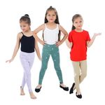 NIK & KNIT Premium Stretchable Printed Leggings for Girls/Kids | Combo Legging | Multi Purpose Bottom Wear (Top/Tshirt NOT Included) (Pack of 3 Leggings) (10 Years - 12 Years, Multi Colour 129)