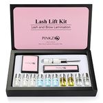 PINKZIO 5 in Lash Lift Kit Eyelash Perm Kit, Professional Eyelash Lash Extensions, Lash Curling, Semi-Permanent Curling Perming Wave Suitable For Salon, pink
