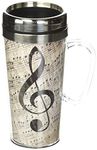 Spoontiques - Insulated Travel Mug - Music Coffee Cup - Coffee Lovers Gift - Funny Coffee Mug - 14 oz - Multi