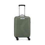 Skybags Plastic Beat-Pro Cabin Trolley Bag, 55Cm | Small | Hardsided Luggage | Smooth 8-Wheel Spinner Suitcase For Travel | 5-Year International Warranty (Ivy Green)