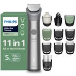 Philips India's No.1 Men's Trimmer* | Effortless styling | BeardSense Technology | All-in-One Grooming Kit- Face, Head, Body | 120min runtime | IPX7 Waterproof | 5yr warranty* | MG5932
