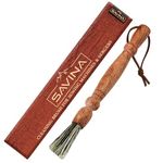 Savina Cleaning Brush for Sewing Machine & Sergers - Sewing Tool, Wooden Lint Brush with a Built-in Hanging Strap. Brushing Lint Out of Sewing Machines.