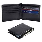 Polare Handmade RFID Blocking Vintage Italian Genuine Leather Slim Bifold Wallet for Men