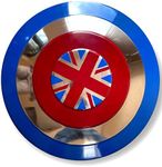 SKYNOTCH Captain Carter Shield Costume Super Hero Shield Metal Prop Replica Shield 22 Inch, Cosplay and Roleplay, As Show