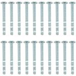 RLECS Phillips Slub Screw 20PCS 8#-32x43 Truss Head Break Away Screws for Cabinet Drawer and Door Handles and Knobs