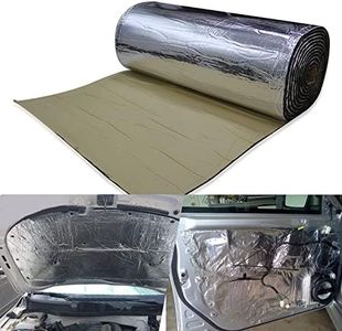 LINGDA 21.53 SqFT 10mm Heat Shield Thermal Sound Insulation Proofing Deadener Mat Car Noise Control Acoustic Dampening Moistureproof Waterproof (40inch X 80inch)