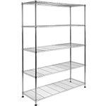 Hartleys 180cm 5 Tier Adjustable Wire Shelving Unit - Choice of Colour