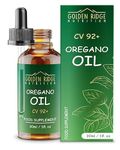 Oregano Oil Drops 100% Pure & Undiluted Potent Min 92% Carvacrol | 30ml Max-Strength Wild Mediterranean Essential Oil of Oregano Support for Cold, Cough, Sore Throat & Gut Health | Bottled in The UK