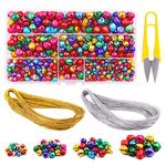 Swpeet 403Pcs Colorful 4 Sizes Christmas Jingle Bells Assortment Kit with 200m Gold Sliver Cord, Jingle Bells and Craft Bells, Perfect for Christmas Party Decorations Craft Decorations DIY Bells