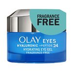Olay Hyaluronic + Peptide 24 Gel Eye Cream, Fragrance-Free, 15 mL,1