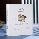 Mold Your Memories Family Photo album 4X6 100 photos, scrapbook for photo collection. Photo album book | Valentine Gift | Travel photos | Family Photo | Wedding Album (Family 100 photos)