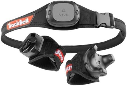 Rebuff Reality TrackBelt + 2 Track Straps for Vive Tracker 3.0 - ViveReady Adjustable Track Strap and Belt for VR Full Body Tracking and Motion Capture - Incredible Comfort and Tracker Stability