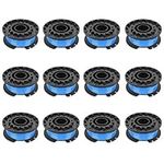 12pcs Grass Strimmer Spools for Green-works 0.065” Weed Eater String Compatible with Green-works Single Line 24V & G-MAX 40V String Trimmer Models