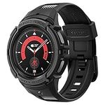 Spigen Rugged Armor Pro Case with Strap Band Compatible with Galaxy Watch 5 Pro 45mm (2022) - Black