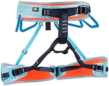 Mammut Ophir 3 Slide Climbing Harness for Women – Adjustable, Lightweight, and Durable Gear for Rock, Gym, and Sport Climbing, Whisper/Dark Gentian, X-Small