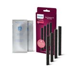 Philips uniquely designed pack of 4 nourishing serum strips with vitamin E and Moroccan Argan Oil | Nourishcare straightener (BHS526/00) replaceable serum strip | BHE050/00