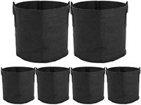 ValueHall Grow Bags Thickened Nonwoven Aeration Fabric Pots Plant Grow Bags Plant Pots with Handles V8020 (6 Pack- 10 Gallons)