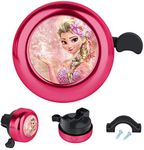 cuwana Bike Bell Aluminum Princess Cartoon Cute Bicycle Bell Loud Clear Sound Bike Accessories for Adults Kids Girls Boys Women(Pink)