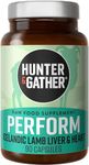 Hunter & Gather Nose to Tail - 90 Perform Capsules | Wild, Grass Fed Icelandic Lamb Ancestral Inspired Supplements| Raw Freeze-Dried Lamb | No GMO Feeds, Antibiotics Or Hormones