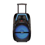 AKAI PartyMate 60W Home Theater Trolley Party Speaker with Remote - 1 Year Warranty, Inbuilt 4000mAh Battery Karaoke System Outdoor Speaker, Wireless Mic, AUX, USB, 8" Driver (PM-60T)
