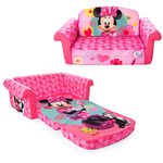 Marshmallow Furniture 6023302 Children's 2 in 1 Flip Open Foam Sofa, Minnie Mouse