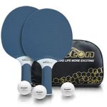 Senston Table Tennis Rackets Set, Professional Table Tennis Bats, Composite Rubber Ping Pong Paddle Set