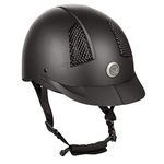 TuffRider Starter Horse Riding Safety Helmet | Schooling Protective Head Gear for Equestrian Riders - SEI Certified, Tough and Durable - Black - Small