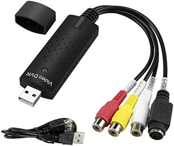 Little World USB 2.0 Audio/Video Converter, Video Capture Card VHS Box VHS VCR TV to Digital Converter, Windows 2000/XP/Vista/7/8/10/11/Mac