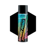 RESIL VISTA Black Matte Spray Paint 400 ml (290 g)| DIY Acrylic Spray Paint | Quick-Drying, Multi-Surface Aerosol for Metal, Wood, Plastic, Walls, Automotives