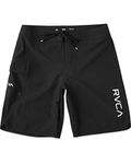 RVCA Men's Eastern Boardshort Trunk, All Black, 33