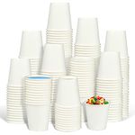 3 oz White Paper Cups, 600 pack Disposable Cups, Espresso Cups, Bathroom Mouthwash Cups