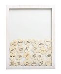 Kate & Milo Wedding Guest Book Frame and Customizable Hearts, Engagement or Bridal Shower Gift, Bride and Groom Keepsake