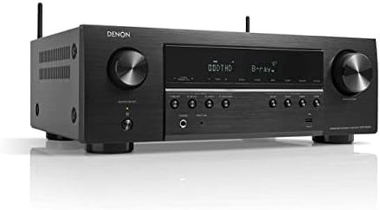 Denon AVR-S660H 5.2-Channel AV Receiver, Dolby Surround Sound, 6 HDMI Inputs and 1 Output, 8 K HDMI, Bluetooth, WiFi, AirPlay 2, HEOS Multiroom, Alexa Compatible