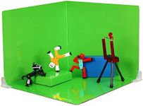 Zing Stikbot Zanimation What The Bot Special Stikbot Action Figures and Animation Set, Includes 3 Stikbots, 1 Mobile Phone Tripod and 2-in-1 Stage, Stop Motion Animation, Great for Kids Ages 4 and Up