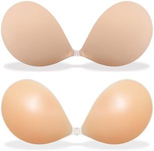 MITALOO Adhesive Bra Invisible Strapless Backless Bra Sticky Push up Silicone Bra for Women