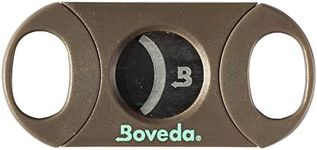 Boveda Cigar Cutter with Stainless Steel Double-Guillotine Blades and Large Finger Holes; Cutter for Up to 64-Ring Gauge