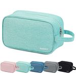 Narwey Travel Toiletry Bag for Women Traveling Dopp Kit Makeup bag Organizer for Toiletries Accessories Cosmetics (Mint Green)