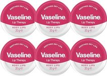 Vaseline Lip Balm - Rosy Lips - Lip Therapy - Petroleum Jelly pack of 6