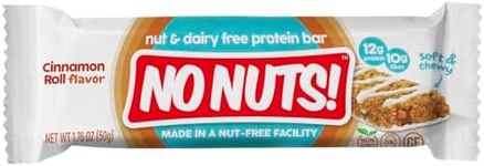 No Nuts! Cinnamon Roll Flavor Snack Bars - 100% Nut-Free Dairy Free Vegan Protein Bars, Protein + Energy Bars, Organic, Kosher, Egg-Free, Non-GMO & Dairy-Free Protein Bars 12 Count