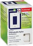 Leviton 1-Gang Decora Midway Wall Plates in White (10-Pack)