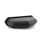 MFC PRO Universal Smoke Integrated Motorcycle 25 LED Tail Light with Turn Signal Position Brake-Stop Alert Function for Dirt Bike Buggy Chooper Cruiser ATV(Smoke/Stop Alert)