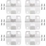 Ansook Cooler Replacement Plastic Hinges & Screws Set - Compatible with Coleman Coolers 5253 6262 6270 Cooler Hinges Replacement - for Rubbermaid Cooler Hinges (Set of 6)