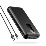 VEEKTOMX Power Bank 30000mAh, 20W Fast Charging Portable Charger, 18W PD QC 3.0 USB C Battery Pack with 4 Outputs & 2 Inputs Compatible with iPhone/iPad/Samsung Phones Tablet and More