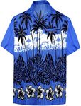 LA Leela Men's Funky Beach Button D