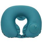 MSA Portable Push Type Automatic Inflatable U-Shaped Pillow Neck Rest Travel Press Button Neck Pillow for Outdoor Travelling (Multicolour)