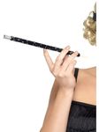 Smiffys Black Sequinned Cigarette Holder, Black , 1920's Razzle Fancy Dress, 1920s Dress Up Accessories