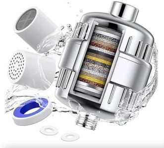 Premium 25-Stage Shower Filter – High Output - Ultimate Water Purification for Healthier Skin and Hair, Filter for Hard Water, Removes Chlorine, Heavy Metal and Sediments