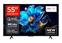TCL 55P7K-UK 55" QLED 4K Ultra HD HDR Google TV (Google Assistant, Freeview Play, Dolby Atmos, Dolby Vision, HDR10+, 120Hz Game Accelerator, Motion Clarity，2025 New Model)