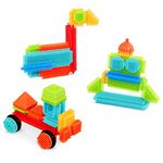 Bristle Blocks – Interlocking Building Blocks – 50Pc Playset – STEM Set for Toddlers & Kids – Educational Toys – 2 Years + – Basic Builder Bucket