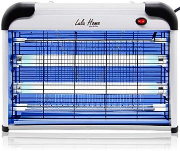 Lulu Home Electric Bug Zapper, Aluminium Indoor Insect Killer for Mosquito, Bug, Fly with Powerful 2800V Grid 20W Bulbs